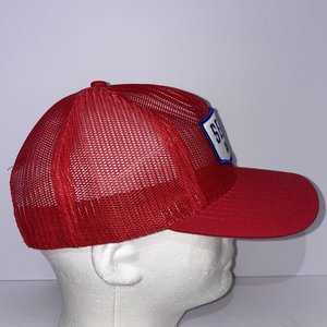 Seager Western Co. Red Trucker Hat Made in USA