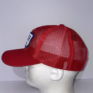 Seager Western Co. Red Trucker Hat Made in USA