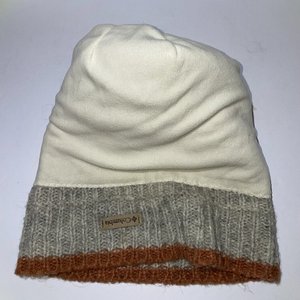 Columbia Orange & Gray Geometric Fleece Lined Pom-Pom Beanie