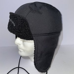 Callaway Fleece Black Trapper Hat Size L