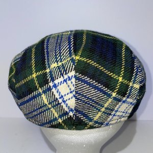 Tweedmill Green Tartan Vintage Flat Cap Size 7 Made in Britain