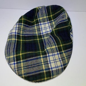 Tweedmill Green Tartan Vintage Flat Cap Size 7 Made in Britain