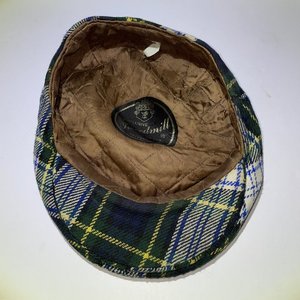 Tweedmill Green Tartan Vintage Flat Cap Size 7 Made in Britain