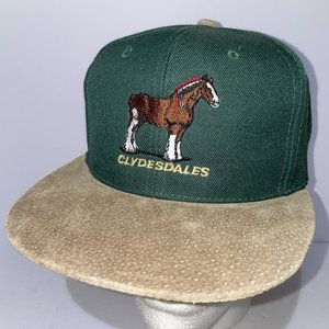 Clydesdales Vintage Green Wool Baseball Cap