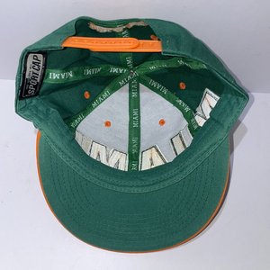 Miami Hurricanes Oversized Block Spellout Snapback Cap