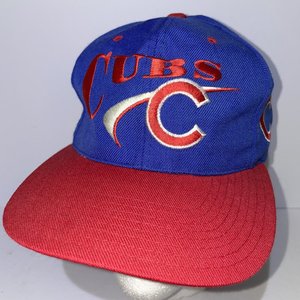Drew Pearson Official Vintage Chicago Cubs Wool Snapback Cap