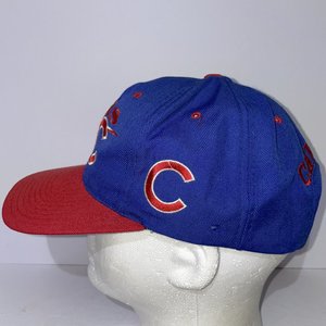Drew Pearson Official Vintage Chicago Cubs Wool Snapback Cap