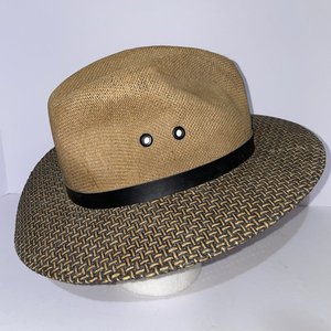 Tonpsom Brown Safari Hat Size XL Made in Mexico