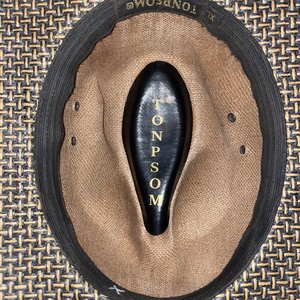 Tonpsom Brown Safari Hat Size XL Made in Mexico