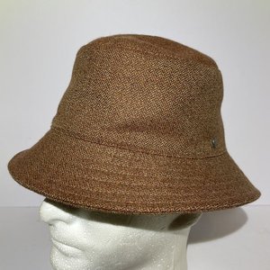 Helen Kaminski Australia Orange Wool Bucket Hat Size M