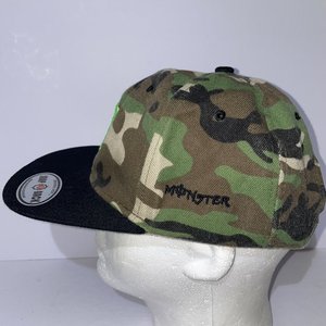 Monster Energy Woodland Camo Greenbill Snapback Cap