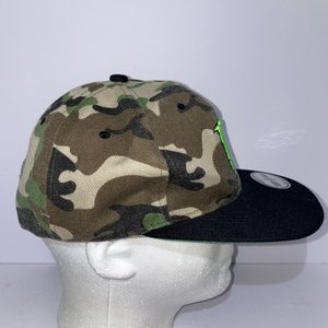 Monster Energy Woodland Camo Greenbill Snapback Cap