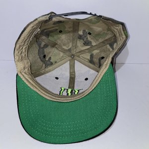 Monster Energy Woodland Camo Greenbill Snapback Cap