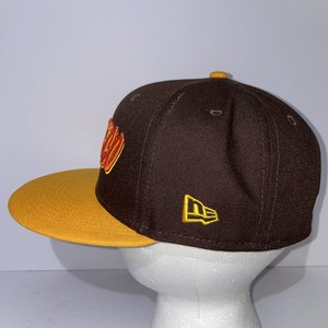 New Era City Connect San Diego Padres Brown & Yellow 59Fifty Baseball Cap Size 7