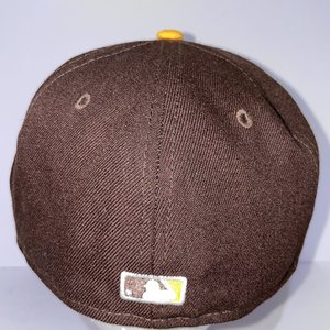 New Era City Connect San Diego Padres Brown & Yellow 59Fifty Baseball Cap Size 7