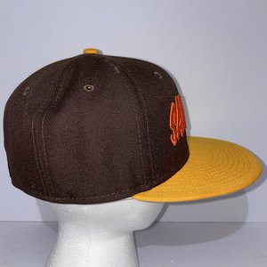 New Era City Connect San Diego Padres Brown & Yellow 59Fifty Baseball Cap Size 7