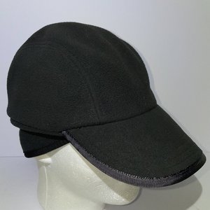 REI Black Vintage Fleece Trapper Hat Size S/M Made in USA