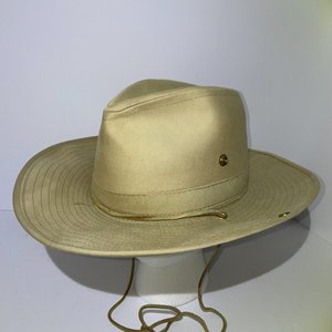 Dorfman Pacific Khaki Vintage Outback Hat Size S Made in USA