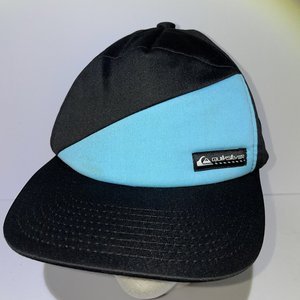 Quiksilver Emu Coop Vintage Colorblock Black & Sky Blue Baseball Cap