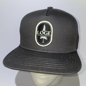 Loge Live Outside Gray Snapback Cap