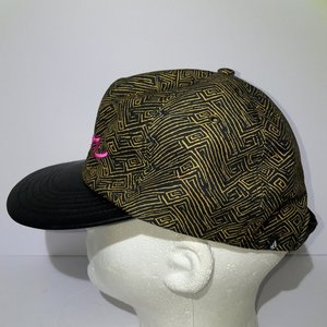 Volcom Far City Geometric Bronze Leather Baseball Cap