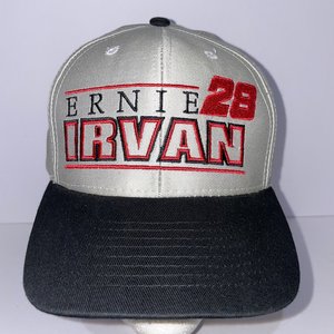 Mohr's Ernie Irvan #28 NASCAR Gray Vintage Baseball Cap