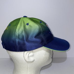 Jeff Burton #9 Gain Racing Green & Blue Gradient Vintage Baseball Cap