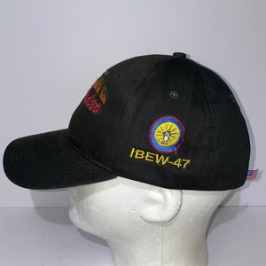 Lineman's Rodeo 2012 Black Baseball Cap Made in USA