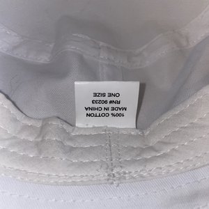 Playboy Beverly Hills White Cotton Bucket Hat