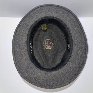 Orvis Gray Wool Lite Felt Fedora Size M Made in USA